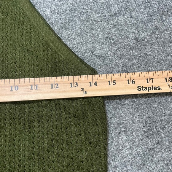 Alice + Olivia Halter Tank Top Sweater Micro Cable Knit Green Textured Shirt Sm - Picture 5 of 7